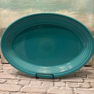 Fiesta Turquoise 13 5/8 Inch Large Oval Serving Platter